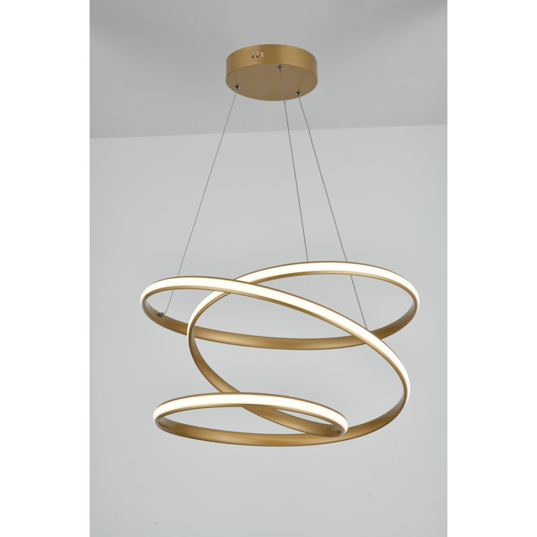 Fairmont Park Hille 1 Light Geometric LED Pendant Wayfair.co.uk